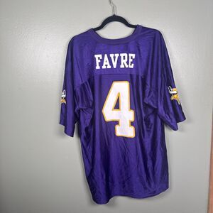 Brett‎ Favre #4 Vikings Football Jersey NFL Team Apparel Onfield Mens Size XL
